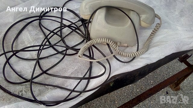 Телефон с шайба 1971 г, снимка 2 - Антикварни и старинни предмети - 34496423