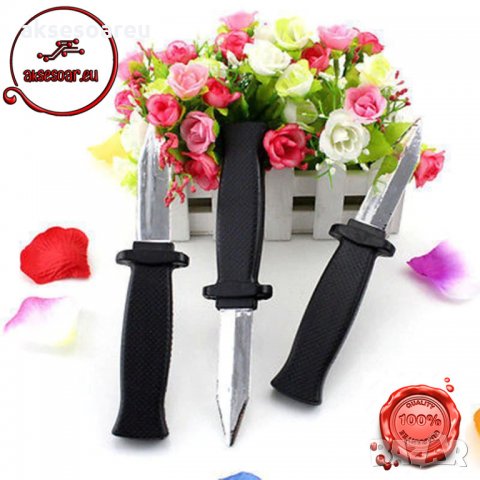 Кама фокус хелоуин реквизит играчки шега магия хладен пластмасов прибиращ се нож страшен трик фалшив, снимка 5 - Играчки за стая - 35155585