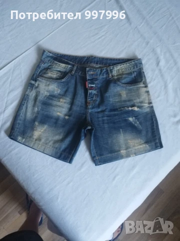 къси дънки- DSQUARED- унисекс XL размер, снимка 13 - Къси панталони и бермуди - 50990457