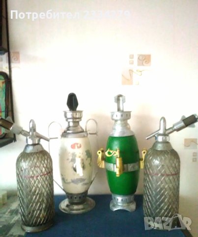 Сифони за газирана вода стари от различни държави  