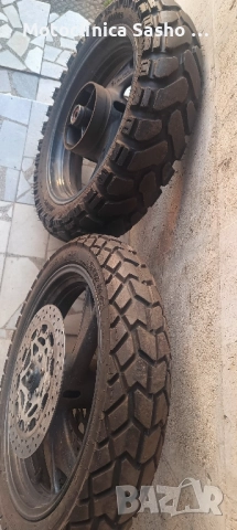 2 бр мото гуми Ендуро 150-70-17 и 110/80-18 може с джанти TDM 850, снимка 8 - Гуми и джанти - 51449631