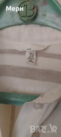 Дамска ленена риза H&M, снимка 5 - Ризи - 55825887