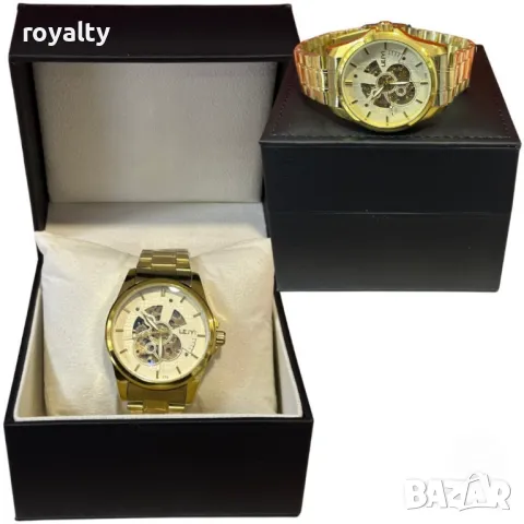 Луксозен мъжки часовник LEIYI – съвършенство в злато и механика