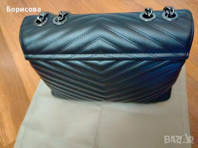 Чанта от естествена кожа Carla Fereri, снимка 2 - Чанти - 51543302