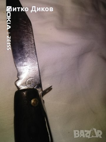 Старо ножче чикия от соца 240х100 ръчна изработка с маркировка, снимка 4 - Ножове - 31519872