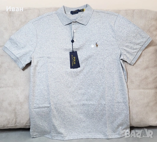 Нова оригинална фланелка Polo Ralph Lauren custom slim fit - размер  L, M - 100% памук, снимка 3 - Тениски - 54072405