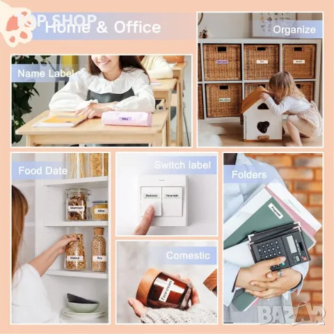 CLABEL 520B принтер за етикети, преносим,Bluetooth,iOS Android, снимка 5 - Друга електроника - 49106175