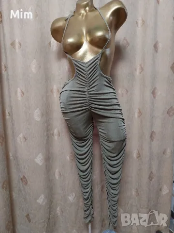 Еластичен набран клин в светло кафяво, снимка 5 - Клинове - 47516111