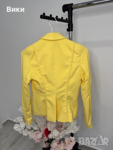 Алеса Alessa жълто сако размер S, снимка 8 - Сака - 52114242