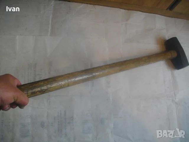 89см/5,2кг НЕМСКИ МАСИВЕН КОВАН РЪЧЕН ЧУК ГОЛЯМ С ГЛАВА 4,0 кг, снимка 17 - Други инструменти - 49829265