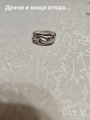 Стар сребърен пръстен, снимка 4 - Пръстени - 54188925