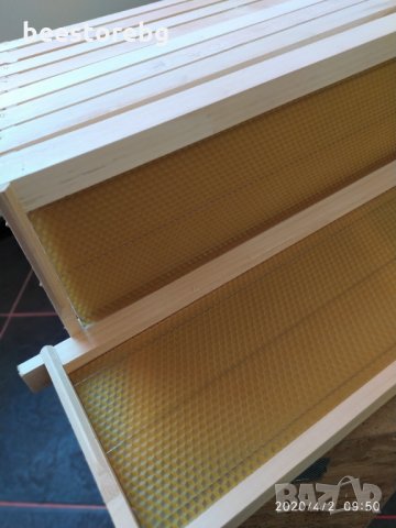 Пчелни рамки - сковани,обтелени и със залепени Восъчни основи, снимка 10 - За пчели - 27838462