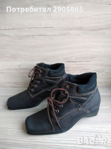 Нови велурени обувки с вата № 41, снимка 2 - Дамски боти - 31555827