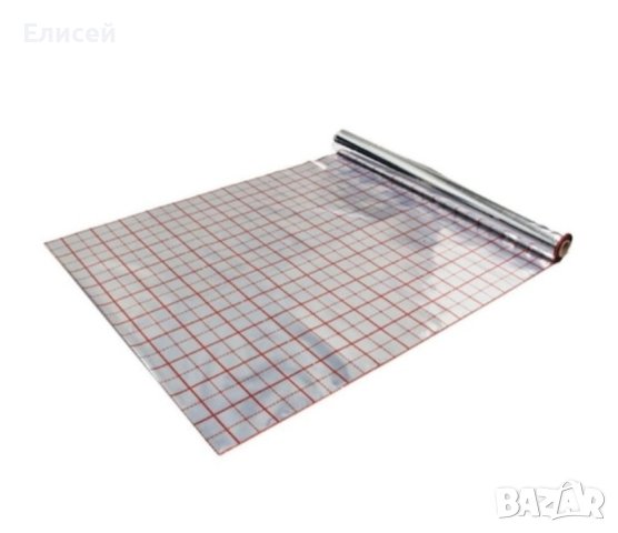 Термоотразително такер фолио за подово, алуминиево – ролка 50м , снимка 3 - Изолации - 44280646