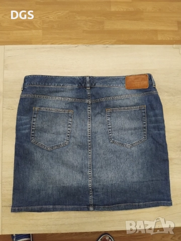 Дамска дънкова пола , снимка 2 - Поли - 51683596