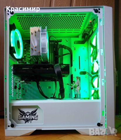 Геймърски PC Ryzen 5500, AMD Radeon 6600XT, 16gbddr4, 1tb ssd