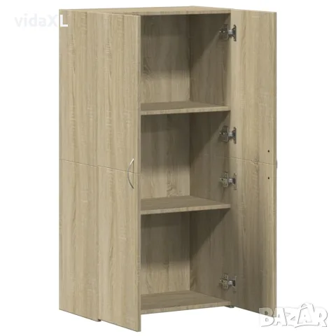 vidaXL Шкаф за документи, сонома дъб, 60x32x115 см, инженерно дърво, снимка 7 - Шкафове - 56148198