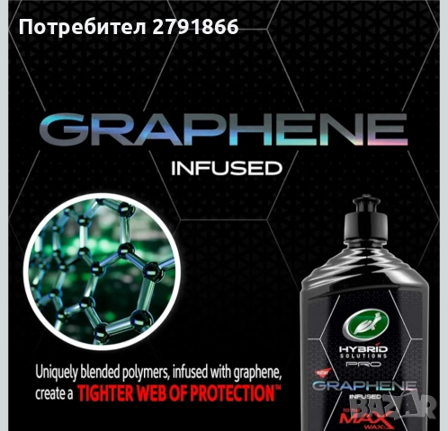 Turtle Wax 53479 Hybrid Solutions Pro to The Max Wax Graphene течен восък паста за автомобил 414 мл., снимка 4 - Аксесоари и консумативи - 52462262