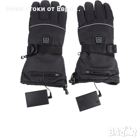 Отопляеми ръкавици, устойчиви на износване, за различни спортове, универсален размер, черни, Luwatt