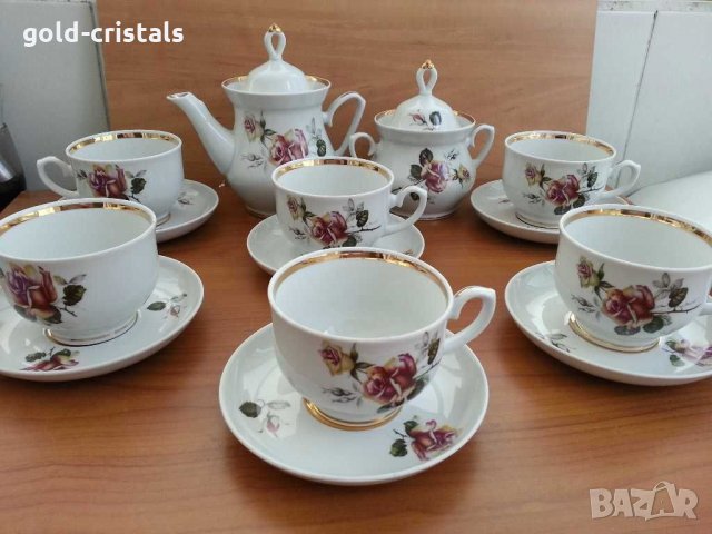 Руски порцеланов сервиз за чай , снимка 11 - Антикварни и старинни предмети - 30295651