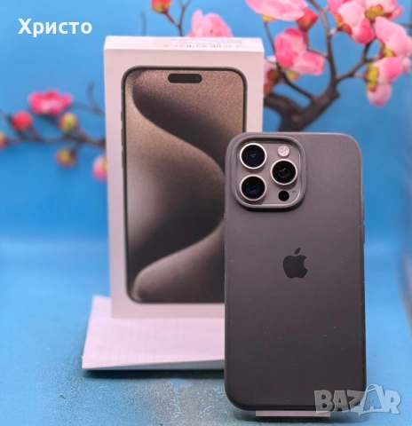 ГАРАНЦИОНЕН!!! Apple iPhone 15 Pro Max, 256GB, 5G, Natural Titanium  , снимка 7 - Apple iPhone - 54350079