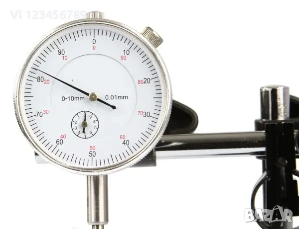 Магнитна стойка с индикаторен часовник с 22 броя накрайници , Mar-Pol, снимка 4 - Шублери - 50815325