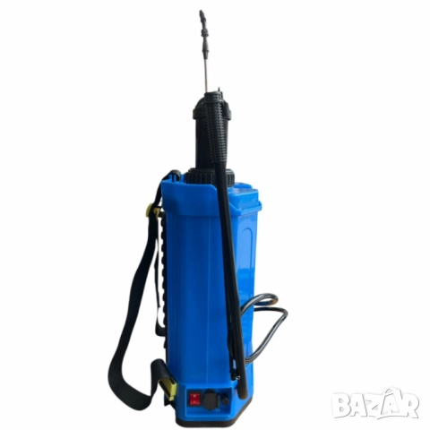 Пръскачка 2 в 1 с батерия и ръчно налягане – 16 литра, синя, снимка 4 - Друга електроника - 52137412