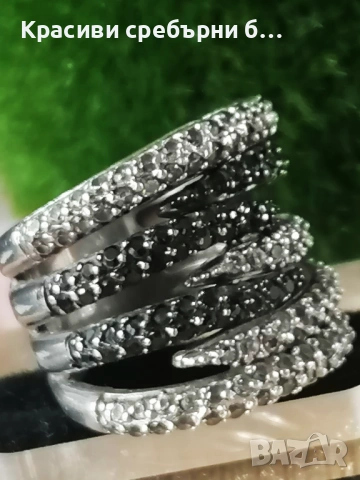 Впечатляващ, масивен сребърен , снимка 4 - Пръстени - 54209131