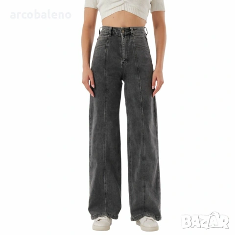 Дамски дънки с висока талия, 2цвята , снимка 2 - Дънки - 54264963