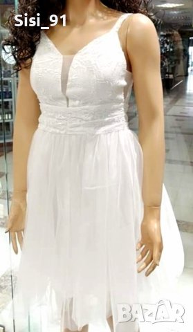 Бяла рокля / Булчинска рокля / Рокля за бал / Рокля за подписване / Рокля за моминско, снимка 5 - Рокли - 37774549