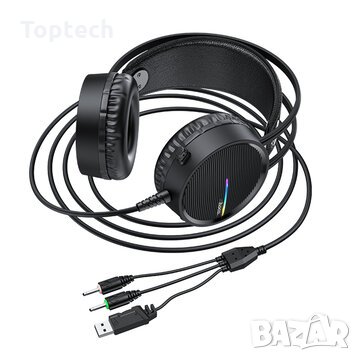 Гейминг слушалки Hoco Headphones “W100 Touring” gaming headset, снимка 5 - Слушалки за компютър - 31951407