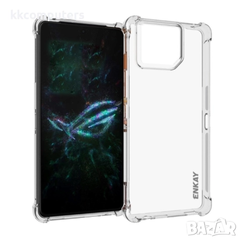 Asus ROG Phone 9 Pro 5G / Asus ROG Phone 9 5G Удароустойчив ENKAY Силиконов Калъф и Протектор