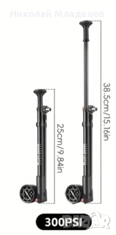 Помпа високо налягане за велосипедни вилки и амортисьори - 300 psi, снимка 8 - Аксесоари за велосипеди - 51790765