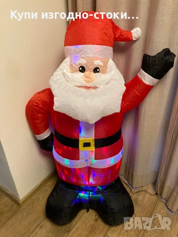 Коледна декорация - Дядо Коледа и Снежен човек 120см, снимка 3 - Други - 52386843