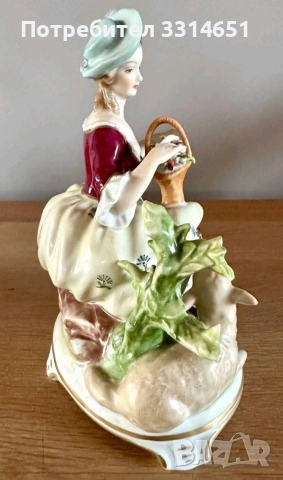 Изключителна порцеланова композиция , снимка 7 - Антикварни и старинни предмети - 52908681