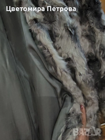 Палто с истински косъм, снимка 4 - Палта, манта - 53876353