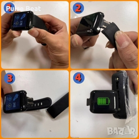 Водоустойчив смарт часовник 116 Plus с голям екран и висока издръжливост, снимка 2 - Смарт часовници - 52044960