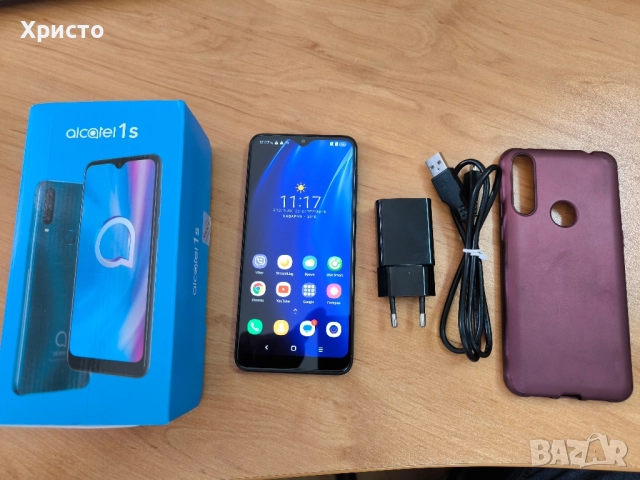 Смартфон Alcatel 1S 5.5" HD+ – черен, снимка 1