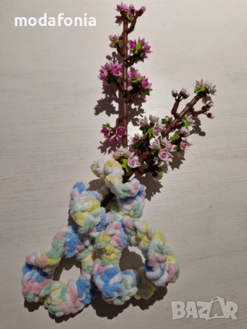 Плетено скрънчи CANDY, снимка 5 - Аксесоари за коса - 54343090