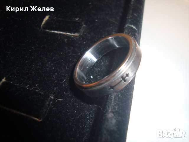 ДВОЕН РАЗДВИЖЕН АРТ ПРЪСТЕН с КРЪСТЧЕТА БЛАГОРОДНА СТОМАНА ТИП ХАЛКА УНИСЕКС МОДЕЛ 15004, снимка 6 - Пръстени - 30554743