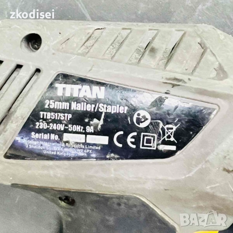 Такер TITAN TTB517STP, снимка 2 - Такери - 52803174