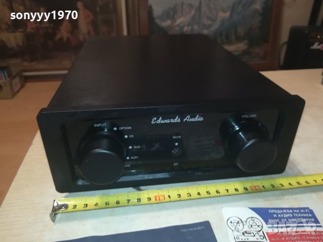Edwards Audio C7 PREAMPLI-ВНОС GERMANY 1009230756LD2E, снимка 2 - Ресийвъри, усилватели, смесителни пултове - 42137910