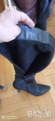 дамски официални ботуши от естествена кожа 38, снимка 10 - Дамски ботуши - 51758479