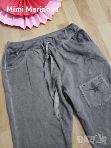 Сив памучен спортен панталон, снимка 3 - Панталони - 31709577