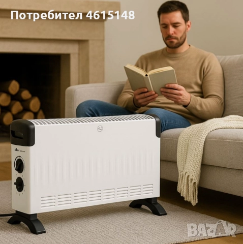 Конвекторни отоплители Rosberg – 2000W, 3 степени, защита от прегряване, снимка 3 - Други - 51985318