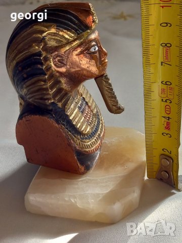 Бронзова статуетка на фараон, снимка 6 - Статуетки - 35083285