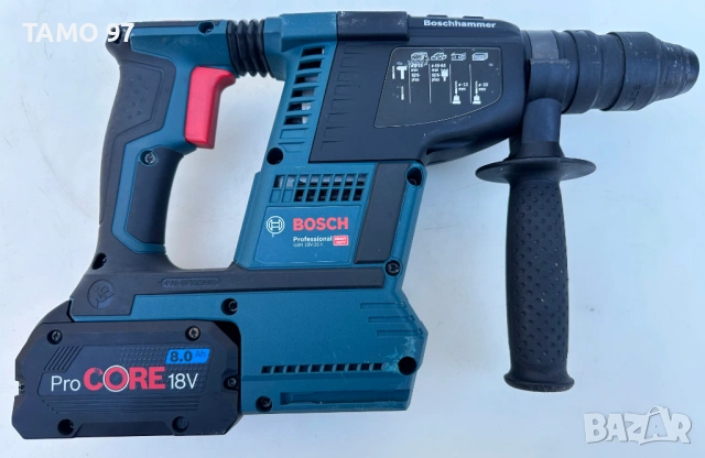 BOSCH GBH 18V-26 F - Безчетков перфоратор 2x18V 8.0Ah като нов!, снимка 5 - Перфоратори - 53102701