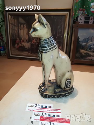 КОТКА СФИНКС ОТ ФРАНЦИЯ 30Х16Х10СМ-2610221539L, снимка 3 - Антикварни и старинни предмети - 38460526