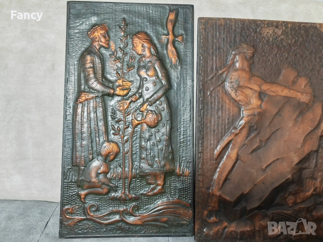 Медни декоративни пана , снимка 4 - Картини - 52696565