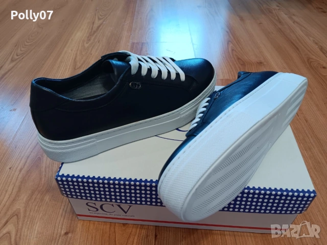 Дамски Кецове Естествнена Кожа, снимка 3 - Маратонки - 54117843